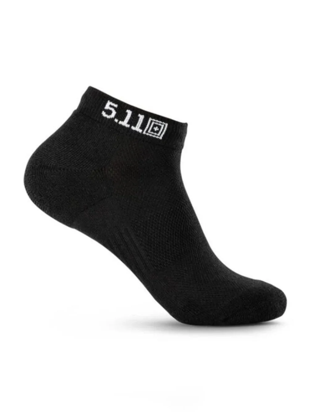 5.11 TACTICAL Men's PT-R Basic Ankle Socks (6-Pack) Size L in Black